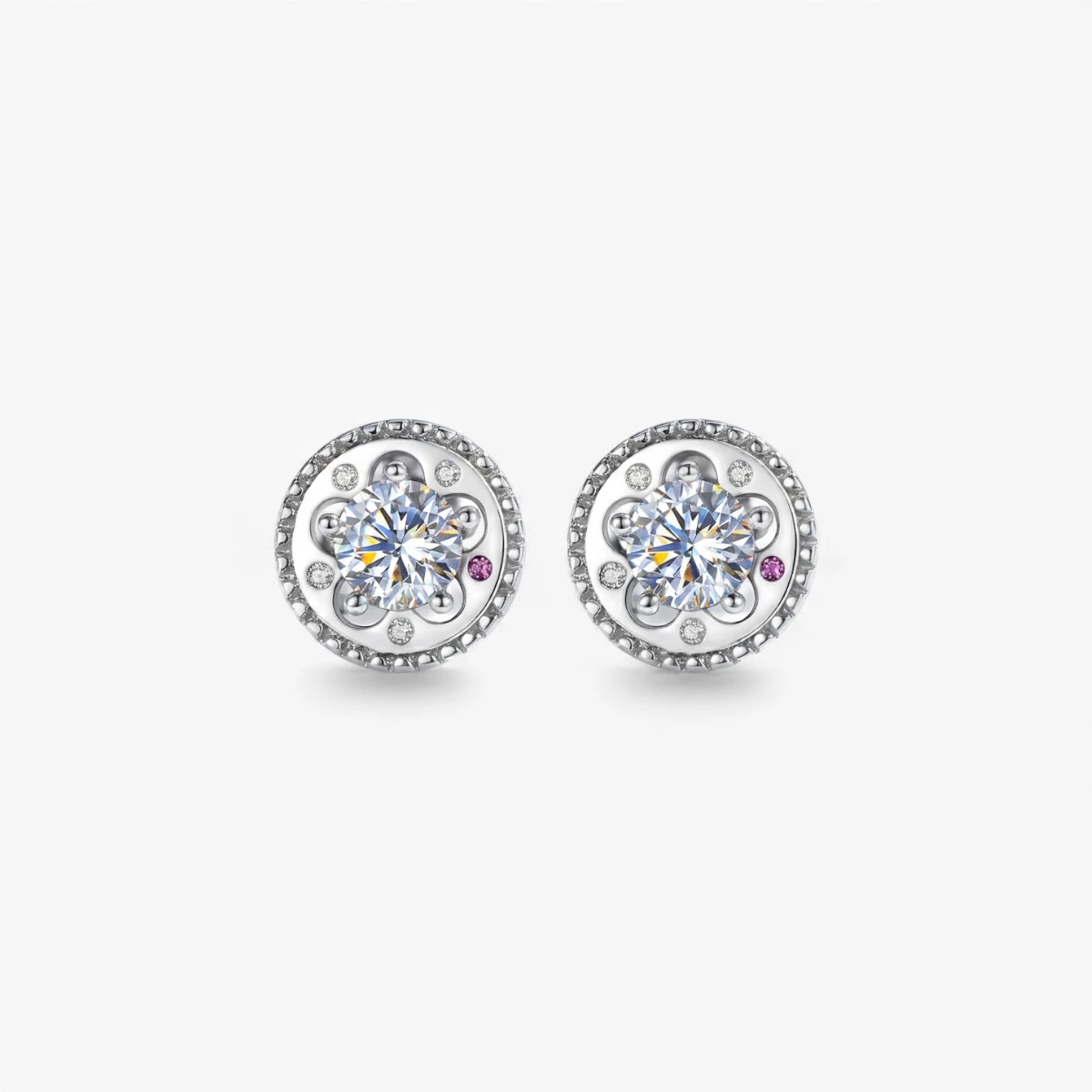 0.5ct Moissanite Ferris Wheel Stud Earrings