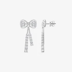 Moissanite Bow Earrings