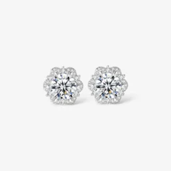 1ct Moissanite Screw-back Studs