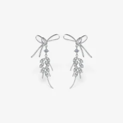 Wheat Spike Moissanite Earrings