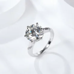 Alternative view of 5ct Moissanite Solitaire Ring