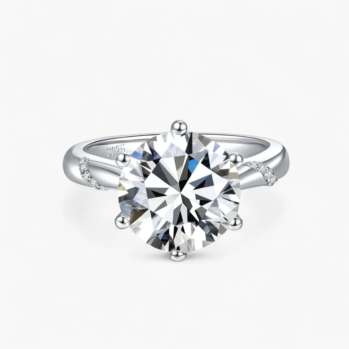 5ct Moissanite Solitaire Ring