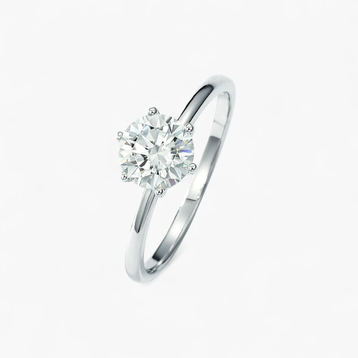 1ct Arch Moissanite Stacking Ring - Image 3