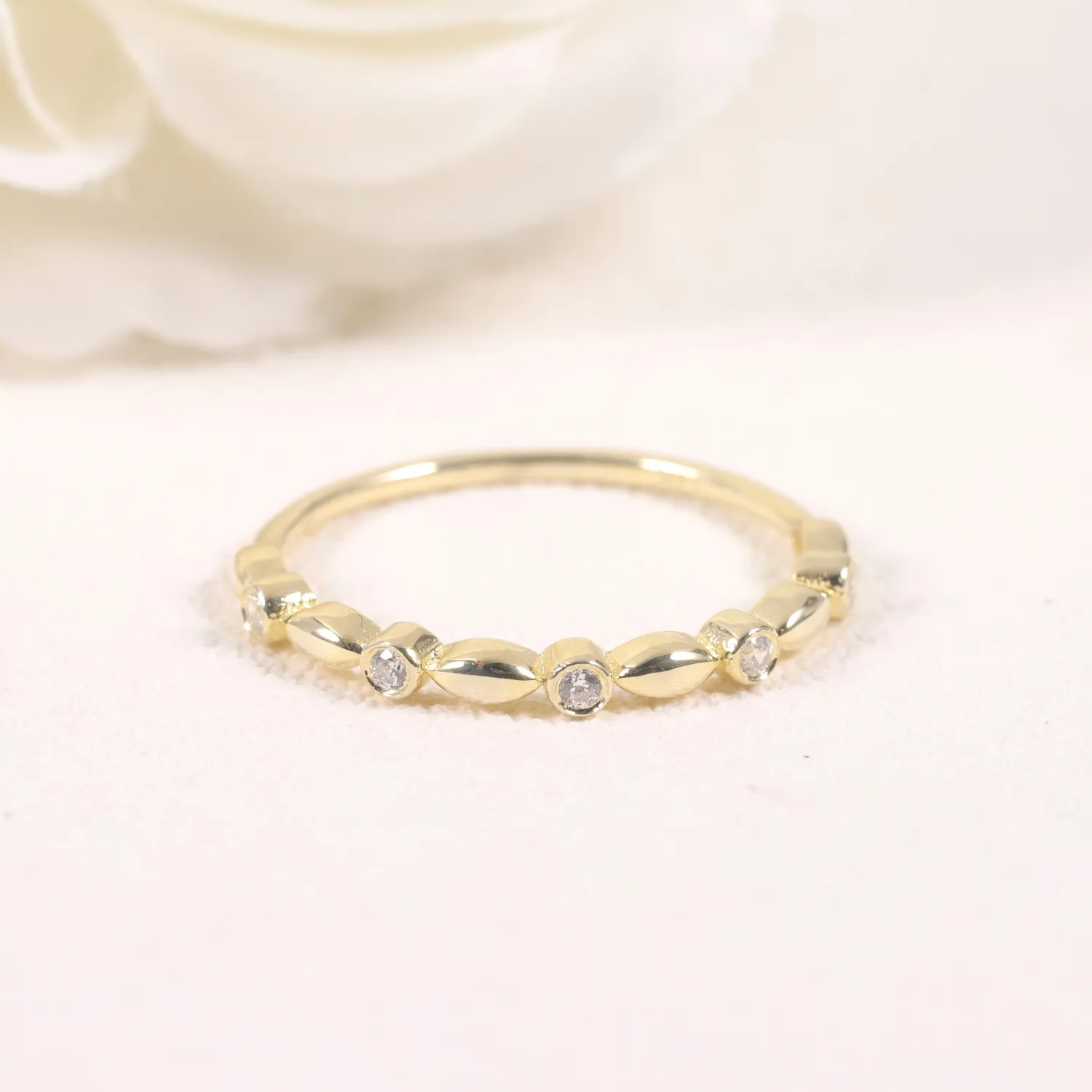 Moissanite Bubble Ring - Image 3