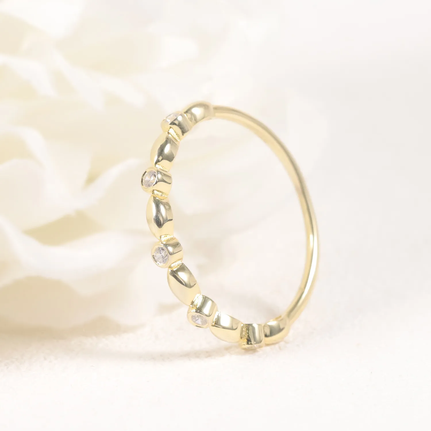 Moissanite Bubble Ring - Image 4