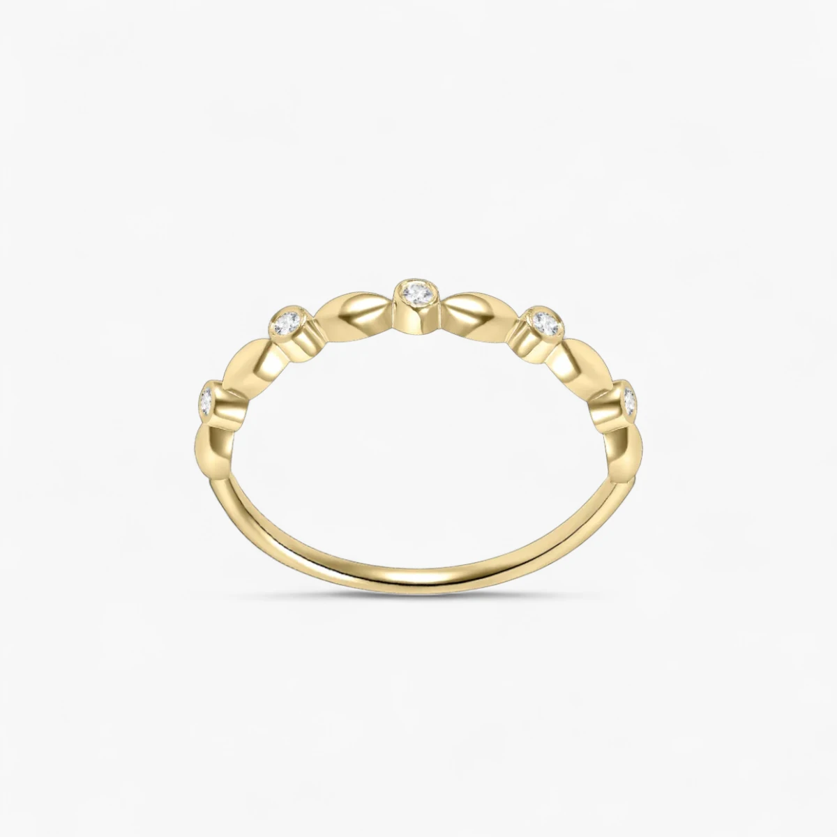 Moissanite Bubble Ring