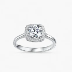 Celestial Halo Moissanite Ring