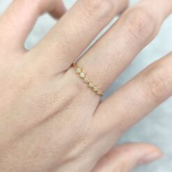 Alternative view of Moissanite Metal Frame Ring