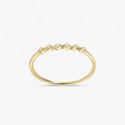 Moissanite Metal Frame Ring