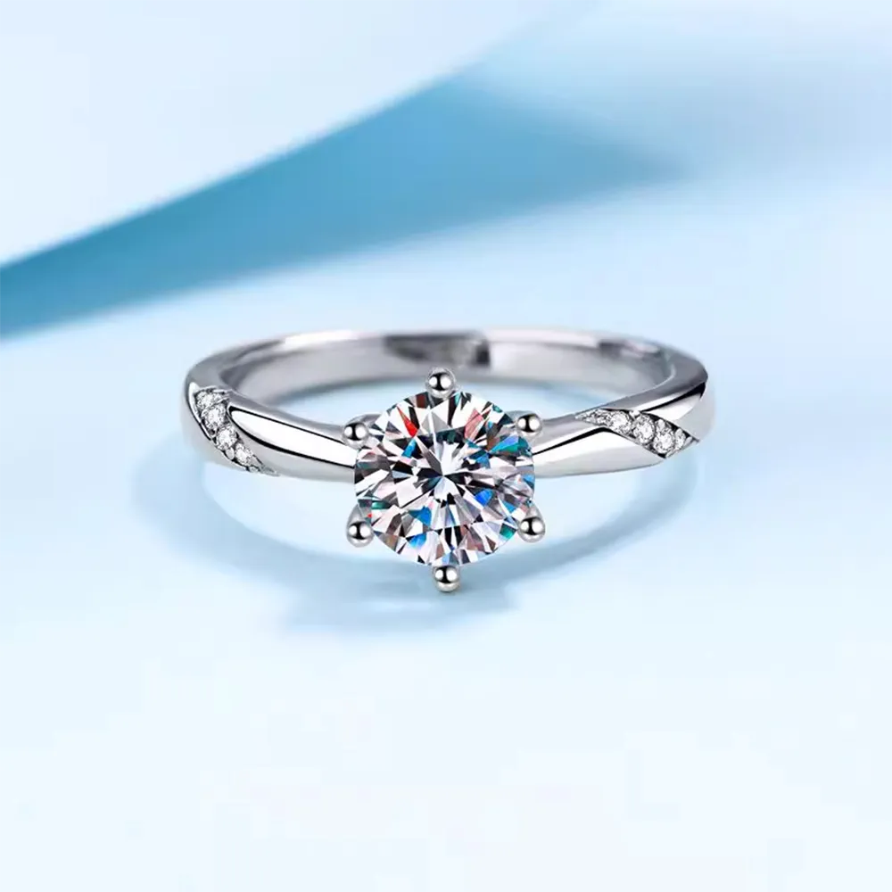Classic Cut Moissanite Ring - Image 5