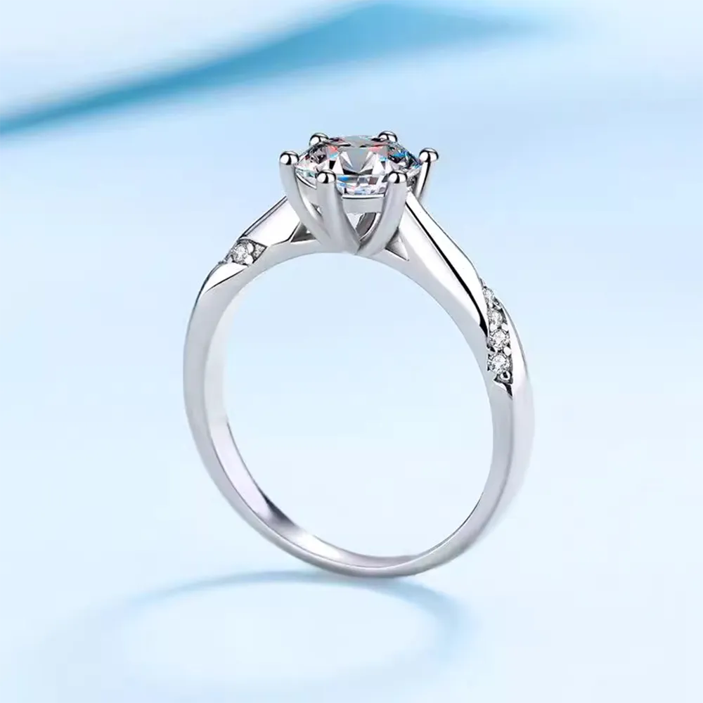 Classic Cut Moissanite Ring - Image 6