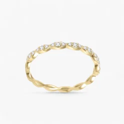 Tapered Moissanite Connect Ring