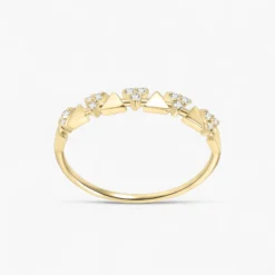 Triangle Moissanite Pavé Band