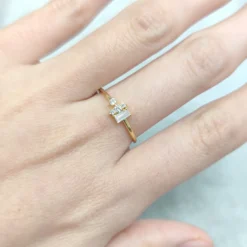 Alternative view of Moissanite Cluster Ring