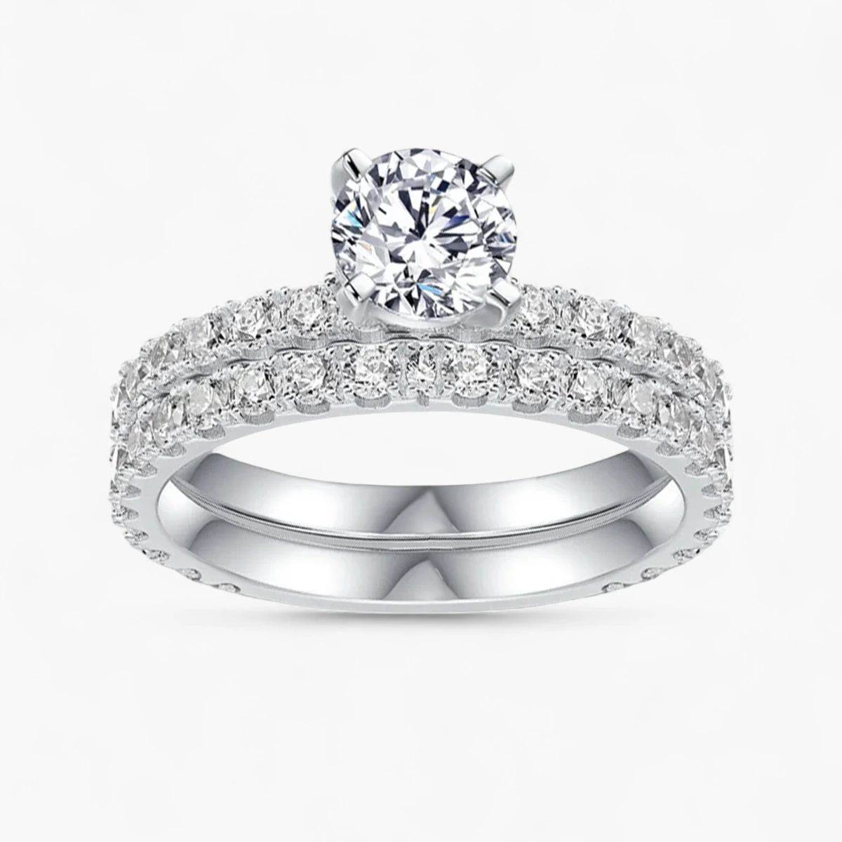 1ct Moissanite Stackable Ring