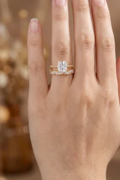 Alternative view of 3ct Serenade Princess Stackable Ring